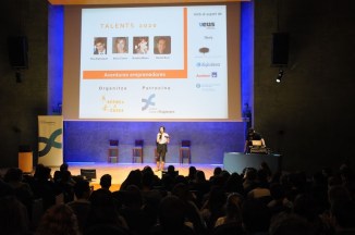 presentadora i públic